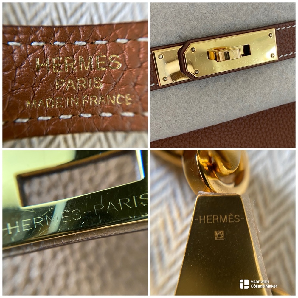 Hermes Kelly Retourne 32 Gold Togo Leather with Gold Hardware 2018 - Picture 14 of 16